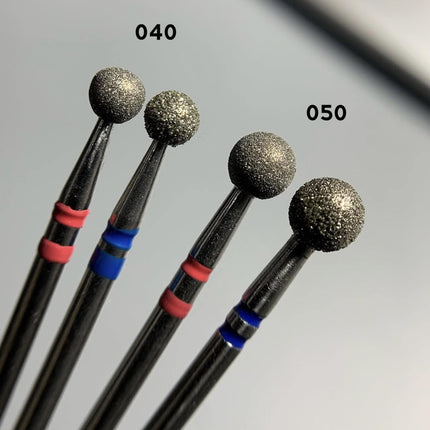 Freză Premium Diamond nail drill bit „Ball” 5.0 mm Albastru Profmanicure