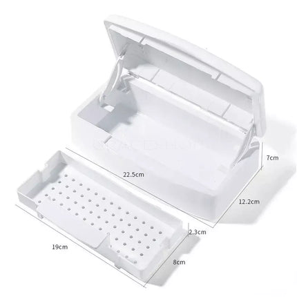 Recipient pentru dezinfectarea instrumentelor, cu capac transparent, 0.5L