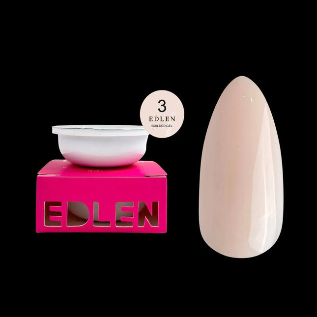 Gel de construcție Edlen №03 Reumplere „Nude” Bej natural 30ml