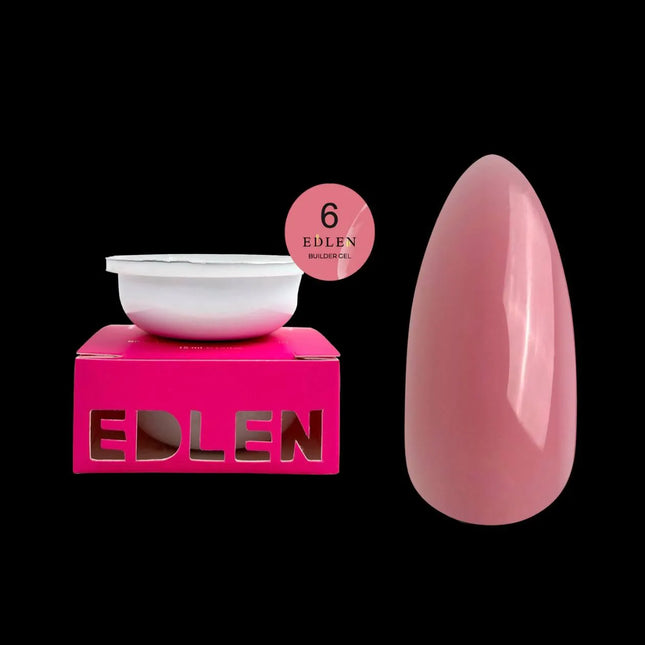 Gel de construcție Edlen №06 Reumplere „Nude” Red Peach 30ml