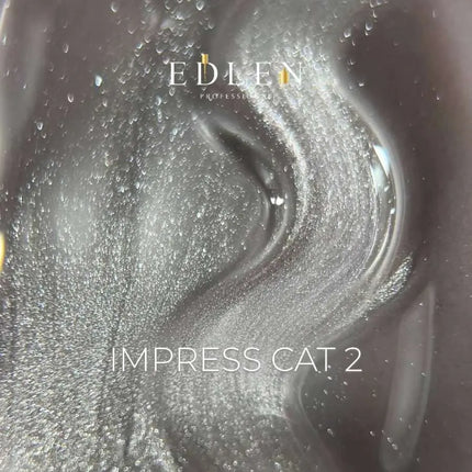 Edlen Cat Eye Impress №2 Платиновый, 9 мл