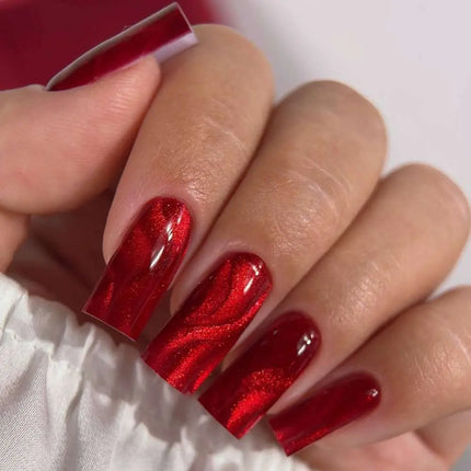 Edlen Cat Eye Impress №9 Roșu, 9 ml