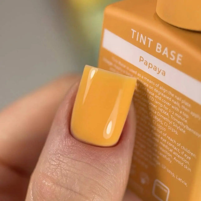 Cover Tint Base Color Papaya „Galben aprins” 15 ml HEYLOVE