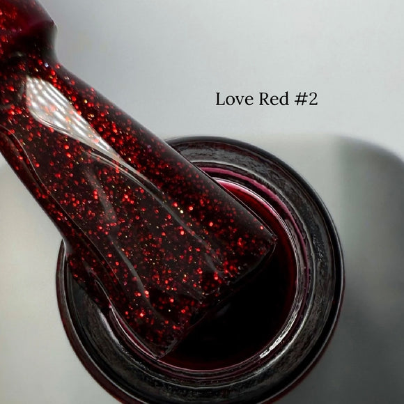 Гель-лак Saga Love Red 2 Shimmer 10 ml