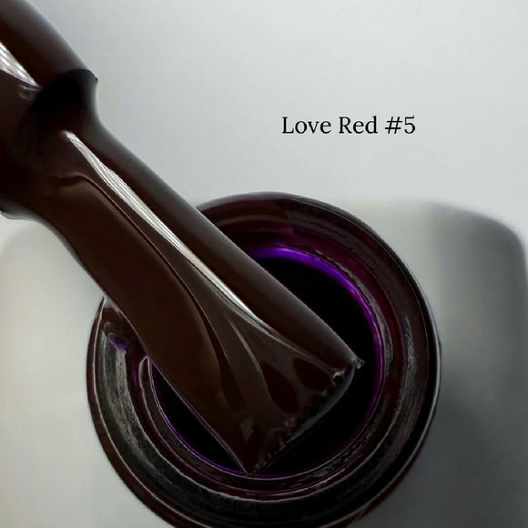 Ojă semipermanentă Saga Love Red №5 Vinete 10ml