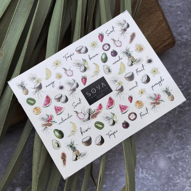 Autocolant pentru unghii - Sova Decor 093 Fructe de pădure