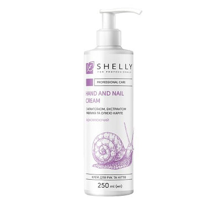 Cremă pentru mâini și unghii cu colagen, elastină și extract de bujor Shelly 250 ml