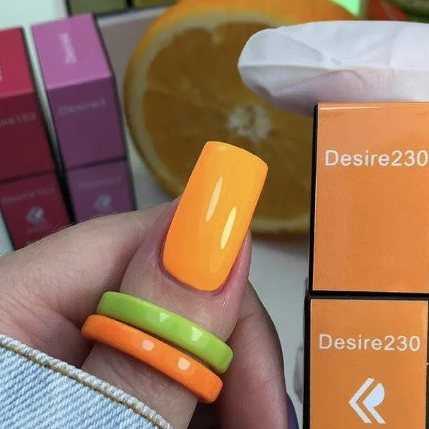 Lac de unghii gel Desire 230 Portocaliu de siguranță 8ml KARO
