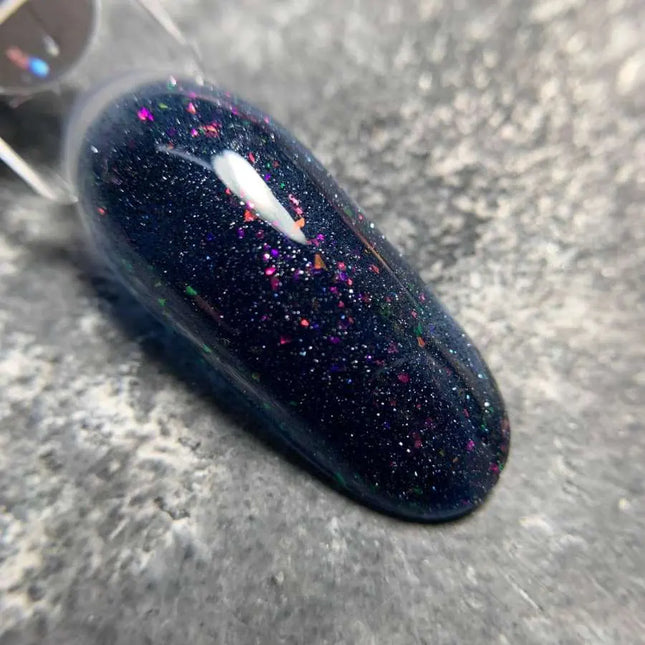 Luna Lurex Base №21 Negru-albăstrui cu folie holografică 13ml