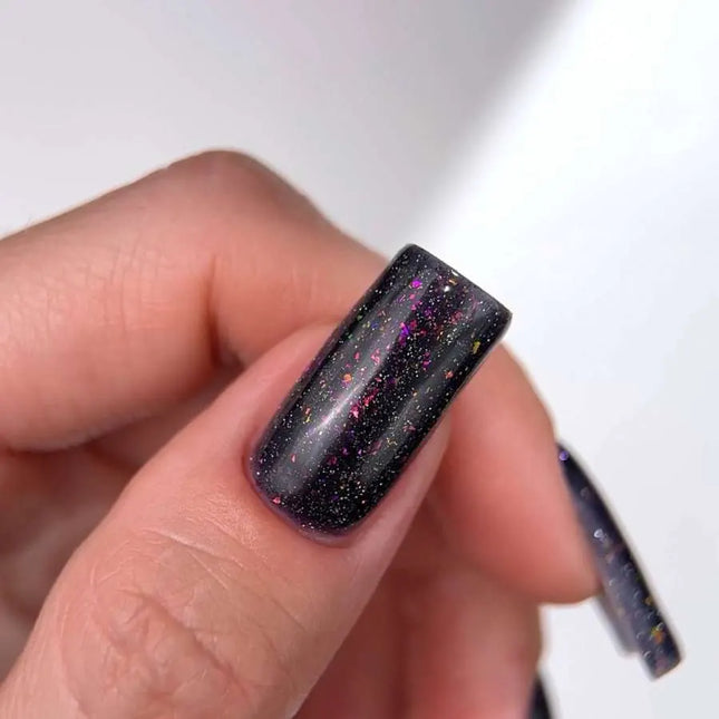 Luna Lurex Base №21 Negru-albăstrui cu folie holografică 13ml