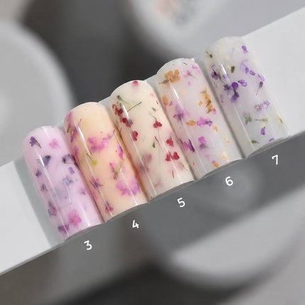 Saga Gel Floral Lichid №3 Milky mure cu flori uscate 15ml