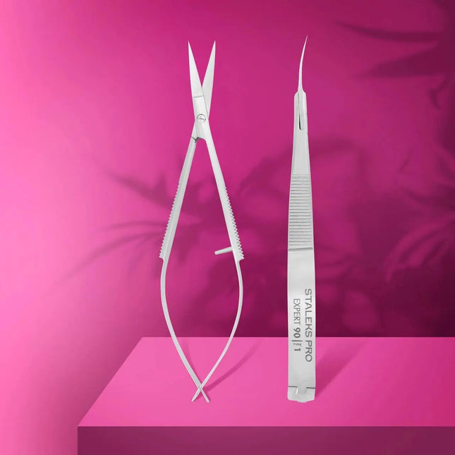 Ножиці для кутикули Staleks Micro Cuticle Expert 90, тип 1 (пінцет)