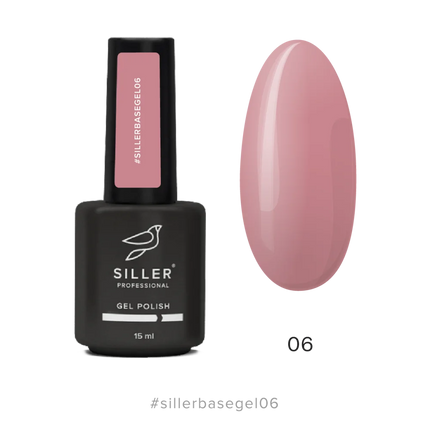 Base BaseGEL №6 15 мл (with brush) Siller - Bottle gel