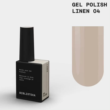 BIBLIOTEKA Lac de unghii gel №004 In Lin 10ml - Culoare bej caldă