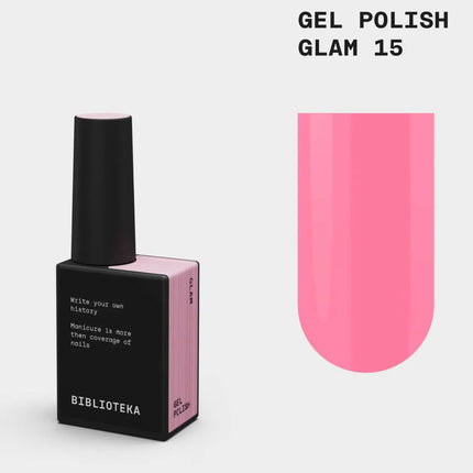 BIBLIOTEKA Oja Semipermanentă №015 Glam 10ml - Culoare roz