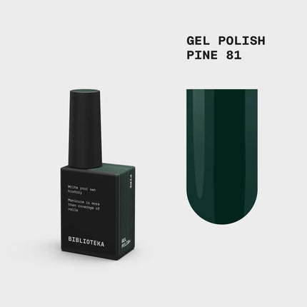 BIBLIOTEKA Gel Polish №081 Pine 10ml - Verde coniferă