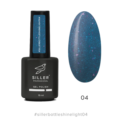 Bottle Shine Light Gel №4 15 ml Siller - Bottle gel
