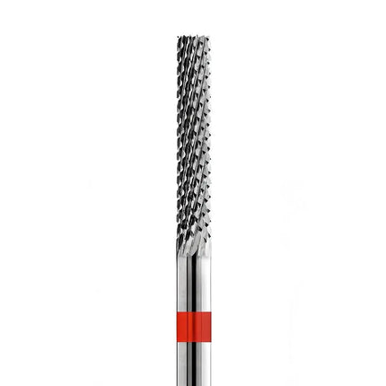 Freză cilindrică din carbură pentru aparat de frezat unghii „Cylinder” 2.3mm roșie 21023