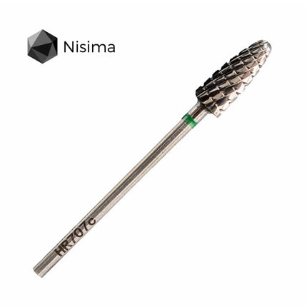 Freza pentru unghii din carbură „Porumb” 5mm Verde Hr707cK Nisima