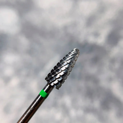 Freza pentru unghii din carbură „Porumb” 5mm Verde Hr707cK Nisima