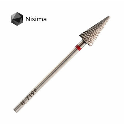 Carbide Nail Drill Bit "Cone” 6mm Red H719fK Nisima
