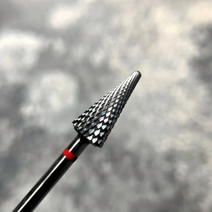 Carbide Nail Drill Bit "Cone” 6mm Red H719fK Nisima