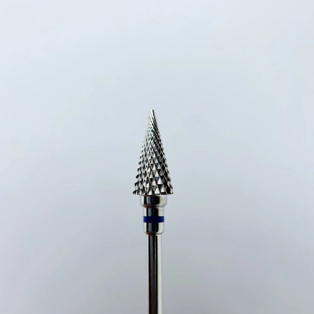 Carbide nail drill bit ’Cone” Pointed 6*13 Blue - Carbide nail drill bits