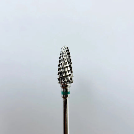 Carbide nail drill bit “Corn” 6*14.5 Green - Carbide nail drill bits