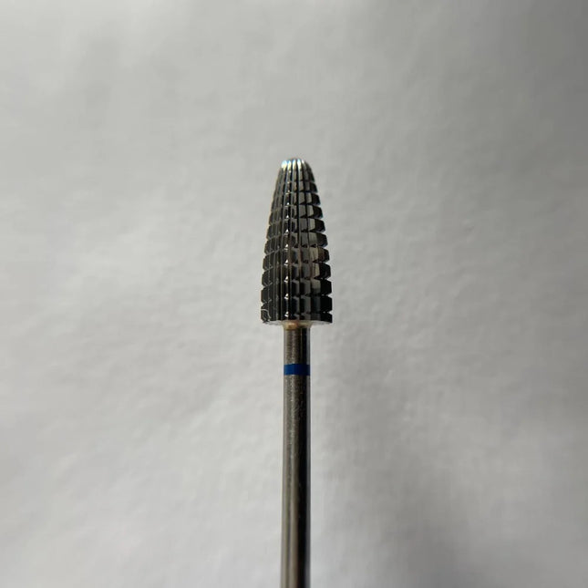Carbide nail drill bit “Corn straight cross cut” 6*14.5 Blue - Carbide nail drill bits