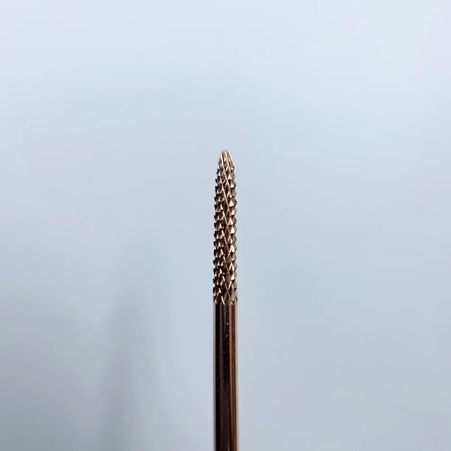Carbide nail drill bit Rose Gold “Needle” 2.3*14.5 Red - Carbide nail drill bits