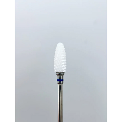 Ceramic nail drill bit “Corn” 6*14.5 mm Blue - Ceramic nail drill bits