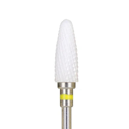 Ceramic nail drill bit “Corn” 6*14.5 mm Yellow - Ceramic nail drill bits