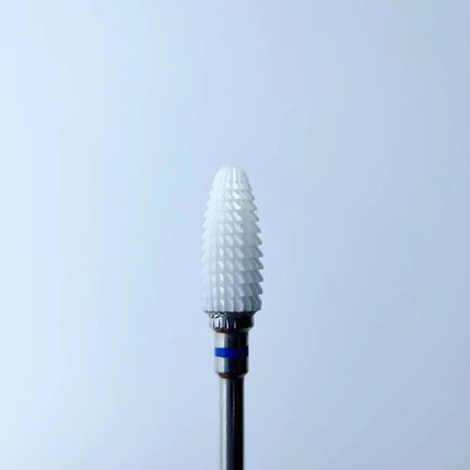 Ceramic nail drill bit Corn ’Typhoon” 6*14 mm Blue - Ceramic nail drill bits