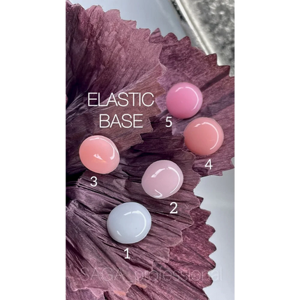 Cover Base Elastic №1 15 ml Saga Professional - Color Base