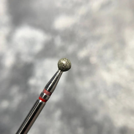Diamond nail drill bit „Ball” 3.5 mm Blue P801f035