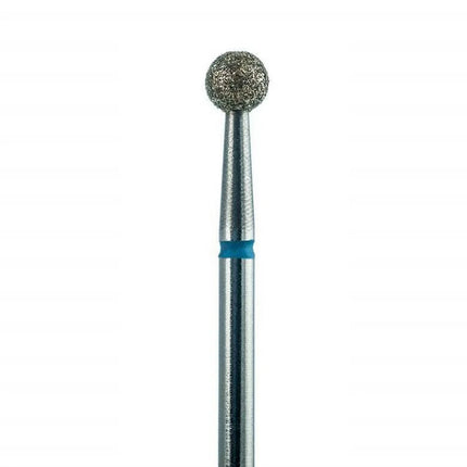 Diamond nail drill bit “Ball” 4.0 mm Blue - Diamond nail drill bits