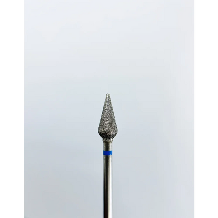 Diamond nail drill bit “Drop” 5.0*12 mm Blue - Diamond nail drill bits