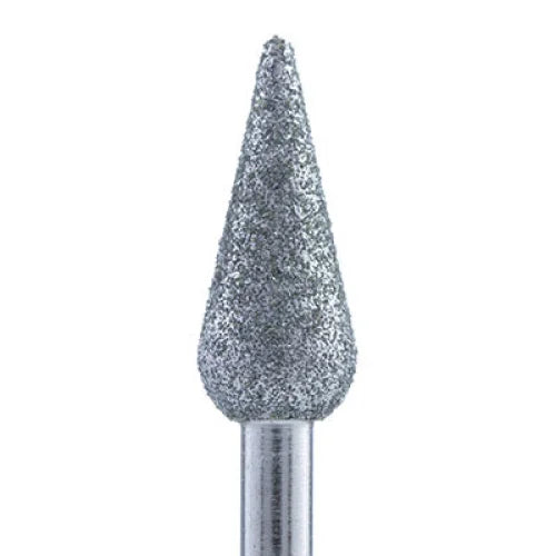 Diamond nail drill bit “Pear” Pointed 5.0*12 mm Blue - Diamond nail drill bits