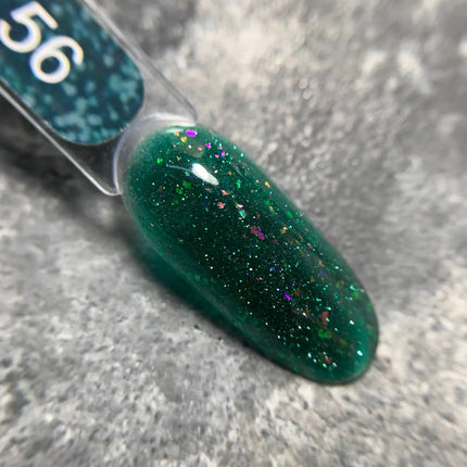 Edlen Cover Base Flash №56 Verde cu folie holografică 9ml