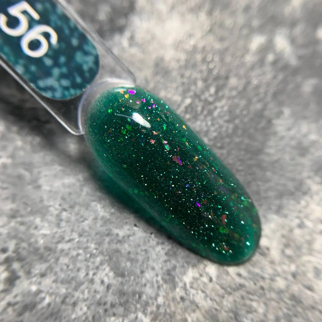 Edlen Cover Base Flash №56 Verde cu folie holografică 9ml