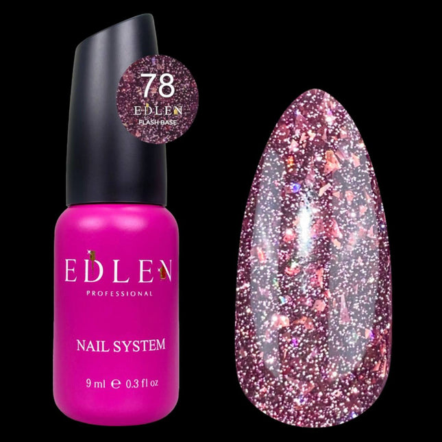Edlen Cover Base Flash №78 mov tirian cu folie 9ml