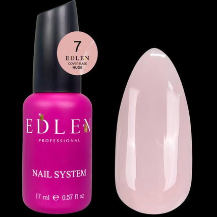 Edlen Cover Base Nude №07 Pudră Roz 17ml