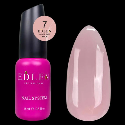 Edlen Cover Base Nude №07 Pudră Roz 9ml