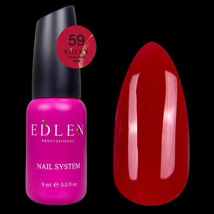Edlen Cover Base Wine №59 Roșu Închis 9ml