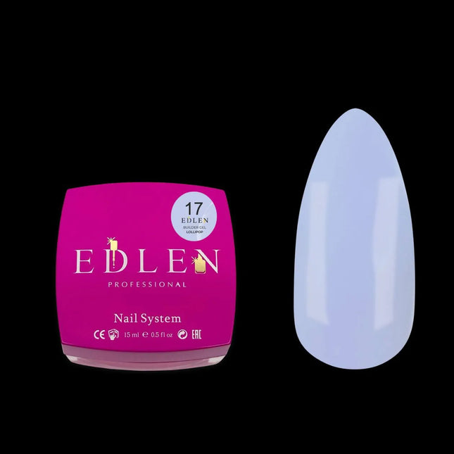 Gel de construcție Edlen №17 „Lollipop” Albastru Cenușiu 15ml