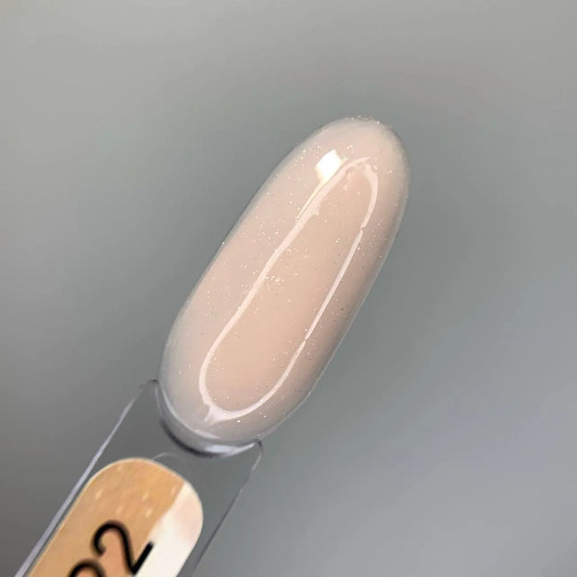 Gel de construcție Edlen №22 „Prințesă” Bej crem cu sclipici 15ml