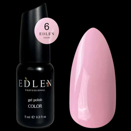 Ojă semipermanentă colorată Edlen №06 Roz prăfuit 9ml