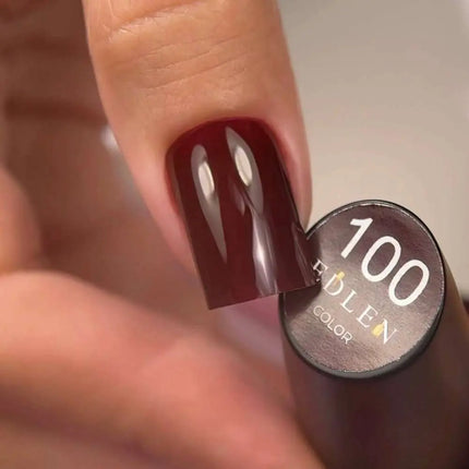 Edlen Gel Polish Color №100 Garnet Brown 9ml