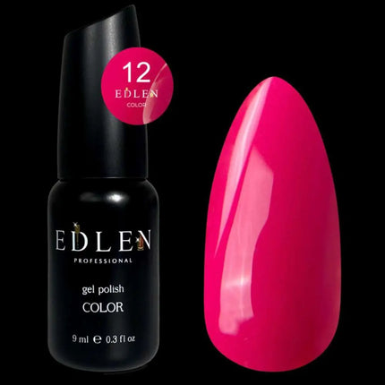Ojă semipermanentă Edlen, nuanța №12 Magenta închis, 9 ml