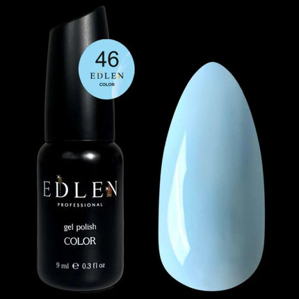 Гель-лак Edlen, колір №46 Milky Блакитний, 9ml